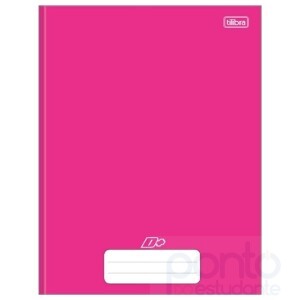 Caderno Brochura 1/4 Capa Dura  D+ Rosa 96 Folhas - Tilibra