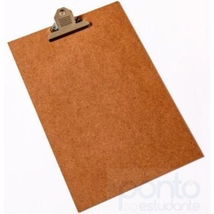 Prancheta C/ Prendedor de Metal Ofício MDF Cru - Stalo