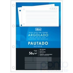  Refil Tiliflex Folhas Soltas para Caderno Argolado Universitário 200 folhas - Tilibra