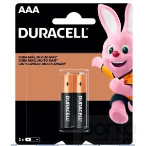 Pilha Alcalina Palito AAA c/2 - Duracell
