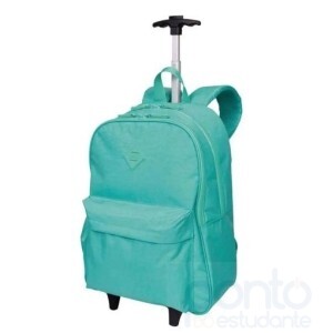 Mochila Carrinho Externo Rolling Crinkle Turquesa - Sestini