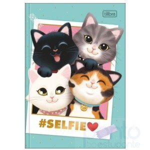 Caderno Brochura C/D 1/4 Purrfect Cats - Tilibra
