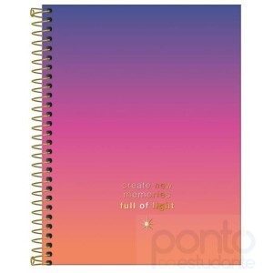 Caderno Espiral C/D Universitario 10 Matérias 160 Folhas Great - Tilibra