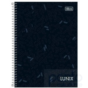 Caderno Espiral Colegial C/D 10 Matérias 160 Folhas Lunix - Tilibra