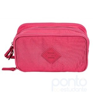 Estojo Box Especial 3 Compartimentos Crinkle Rosa - Sestini