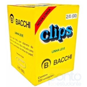 Clips 2/0 (00) c/720 un. Linha Leve - Bacchi