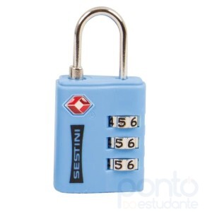 Cadeado TSA com Combinação Azul - Sestini