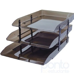 Caixa Correspondência Articulável Tripla Fumê Dello