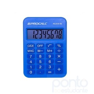 Calculadora Procalc Bolso Pc059bl 8 Digítos Cor Azul