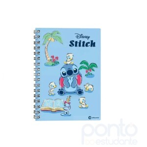 Caderno 10x1 Capa Dura Stitch 160 Fls.215mm X275mm