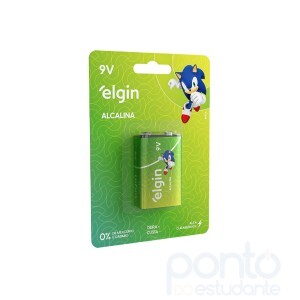 Bateria Alcalina Elgin 9V