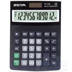  Calculadora Mesa 12 Digitos ZT738 - Zeta