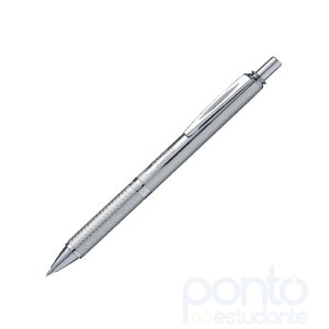 Caneta Pentel Energel Luxo Prata Bl407z-a
