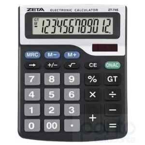 Calculadora Mesa 12 dígitos ZT745 - Zeta