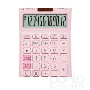 Calculadora Procalc de Mesa 12 Dígitos Rosa PC108 PK