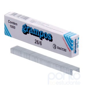 Grampo Bacchi 26/6 Galvanizado 1000 Un