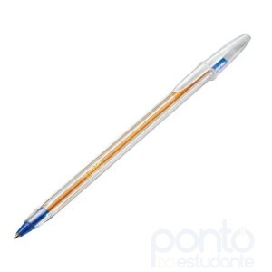 Caneta Bic Esferografica Cristal Fina Azul