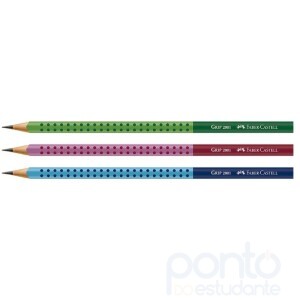 Lápis Faber Castell Preto Grip Two Tone