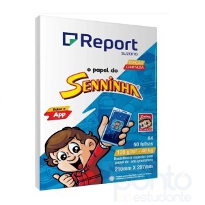 Papel Sulfite Senninha A4 40k 120g Branco c/50 Fl