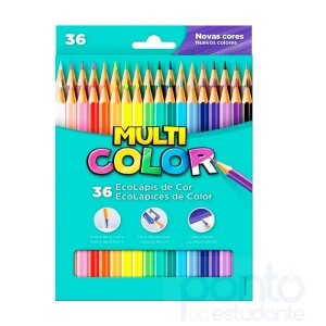 Lápis Faber Sextavado Multicolor Super 36 Cores