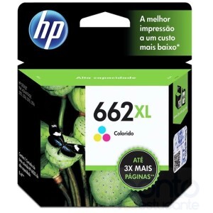 Cartucho HP 662XL Colorido Original (CZ106AB)