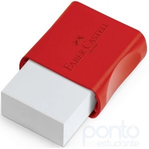 Borracha Plástica Branca com Cinta Vemelha - Faber-Castell