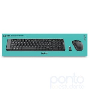 Kit Teclado + Mouse Wireless MK220 - Logitech