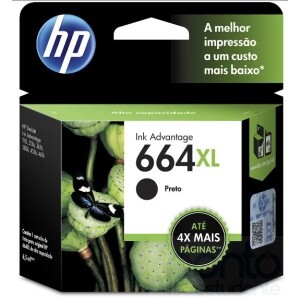 Cartucho HP 664XL preto Original (F6V31AB)