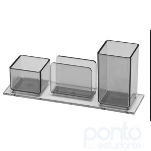 Porta lembrete/lápis/clips Fumê  940.1 - Acrimet