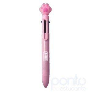  Caneta Esferográfica 1.0 Purrfect Cats com 6 Cores - Tilibra